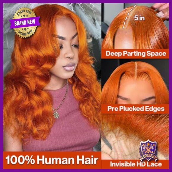 Human Hair Wig 18 Inch Body Wave Bob Preplucked HD Lace Glueless main image 4